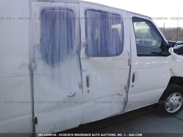 1FTNE1EW2ADA69633 - 2010 FORD ECONOLINE E150 VAN WHITE photo 6