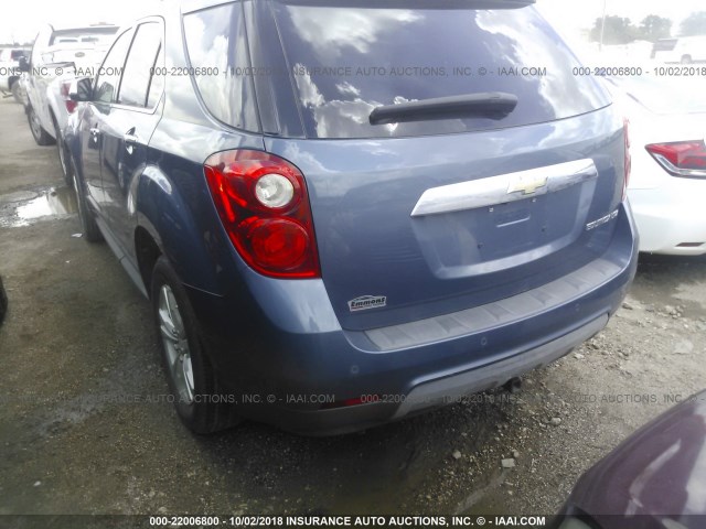 2CNALFEC1B6456225 - 2011 CHEVROLET EQUINOX LTZ BLUE photo 3