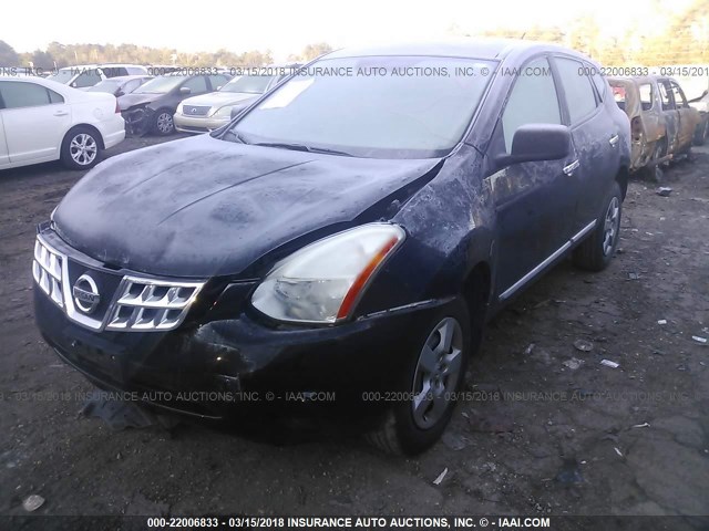 JN8AS5MT8DW511625 - 2013 NISSAN ROGUE S/SV BLACK photo 6