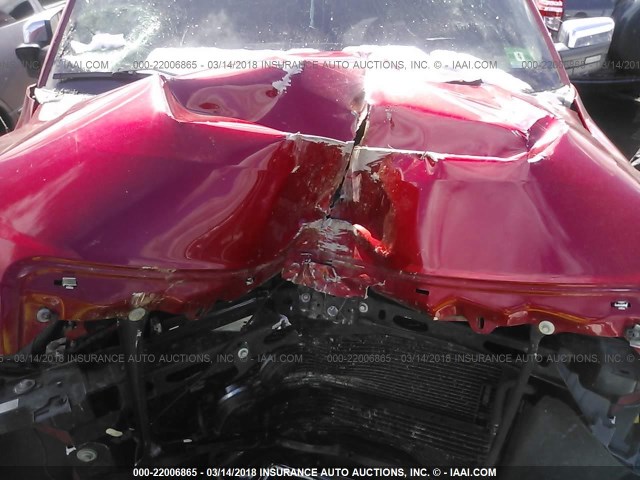 1FTFW1EF6BFD29376 - 2011 FORD F150 SUPERCREW RED photo 10