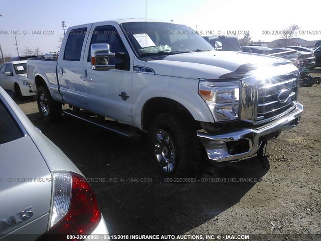 1FT7W2BT7FED39768 - 2015 FORD F250 SUPER DUTY WHITE photo 1