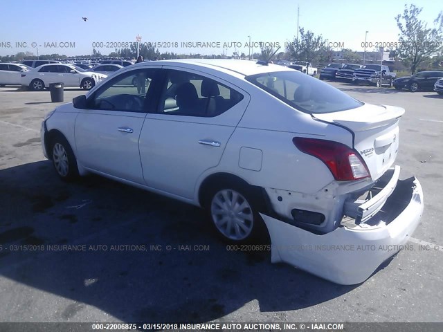 3N1CN7AP2GL883313 - 2016 NISSAN VERSA S/S PLUS/SV/SL WHITE photo 3