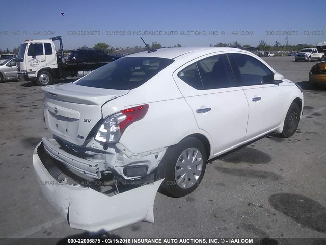 3N1CN7AP2GL883313 - 2016 NISSAN VERSA S/S PLUS/SV/SL WHITE photo 4