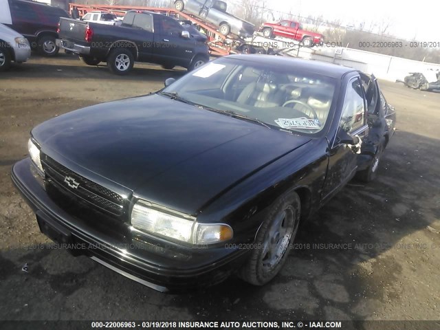 1G1BL52P6SR105544 - 1995 CHEVROLET CAPRICE / IMPALA CLASSIC/SS BLACK photo 2