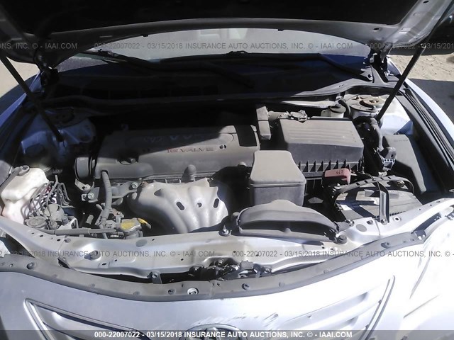 4T4BE46K99R061560 - 2009 TOYOTA CAMRY SE/LE/XLE SILVER photo 10
