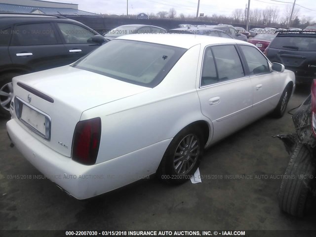 1G6KE54Y74U143147 - 2004 CADILLAC DEVILLE DHS WHITE photo 4