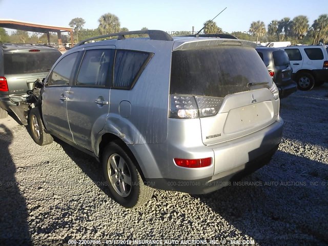 JA4LS21W38Z006480 - 2008 MITSUBISHI OUTLANDER ES 银色 照片 3