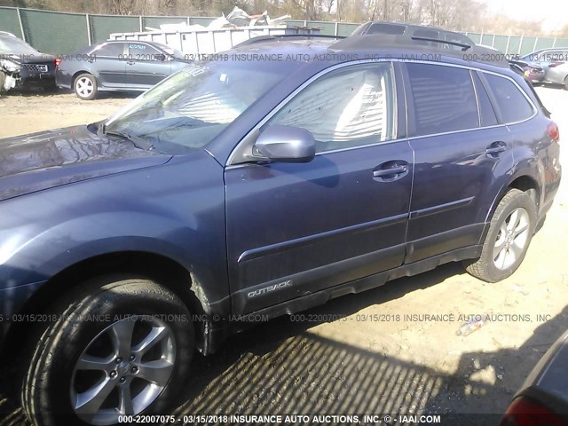 4S4BRBKC2D3315433 - 2013 SUBARU OUTBACK 2.5I LIMITED BLUE photo 2