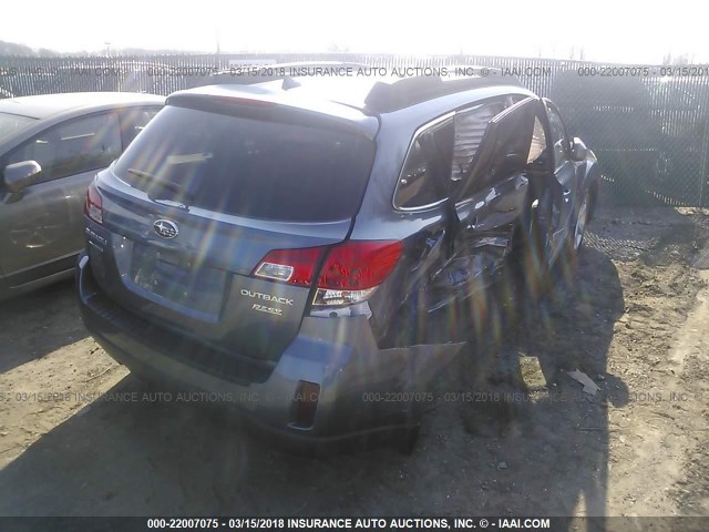 4S4BRBKC2D3315433 - 2013 SUBARU OUTBACK 2.5I LIMITED BLUE photo 4