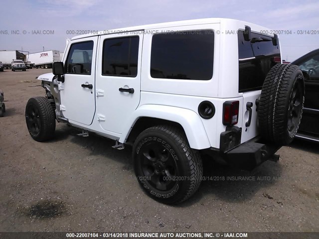 1C4HJWEG8GL334942 - 2016 JEEP WRANGLER UNLIMITE SAHARA WHITE photo 3