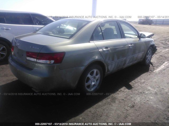 5NPEU46F17H188005 - 2007 HYUNDAI SONATA SE/LIMITED GRAY photo 4