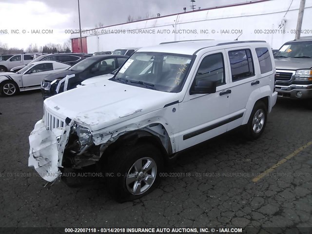 1J4PN2GK7BW553922 - 2011 JEEP LIBERTY SPORT WHITE photo 2