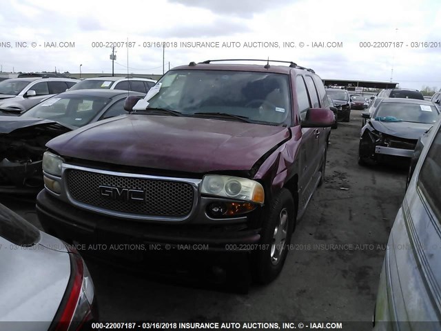 1GKFK66UX4J146802 - 2004 GMC YUKON XL DENALI BURGUNDY photo 2