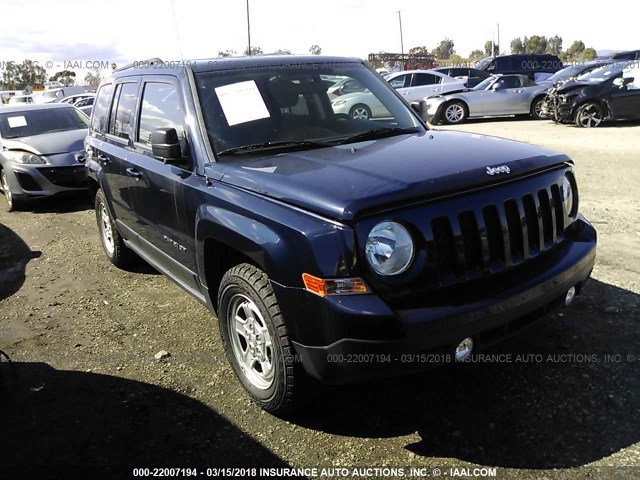 1C4NJPBA4FD246942 - 2015 JEEP PATRIOT SPORT PURPLE photo 1