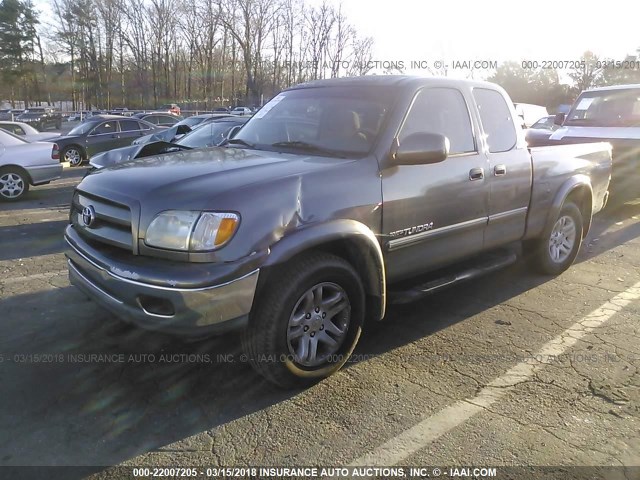 5TBRT38183S433833 - 2003 TOYOTA TUNDRA ACCESS CAB LIMITED GRAY photo 2