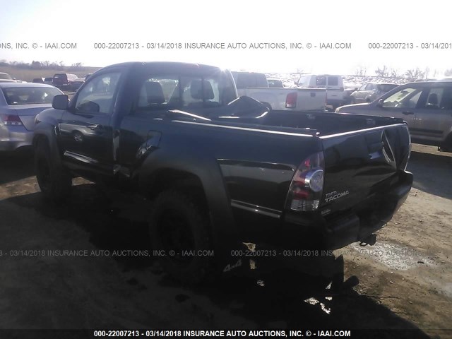 5TFPX4EN3BX006679 - 2011 TOYOTA TACOMA BLACK photo 3