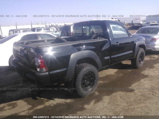 5TFPX4EN3BX006679 - 2011 TOYOTA TACOMA BLACK photo 4