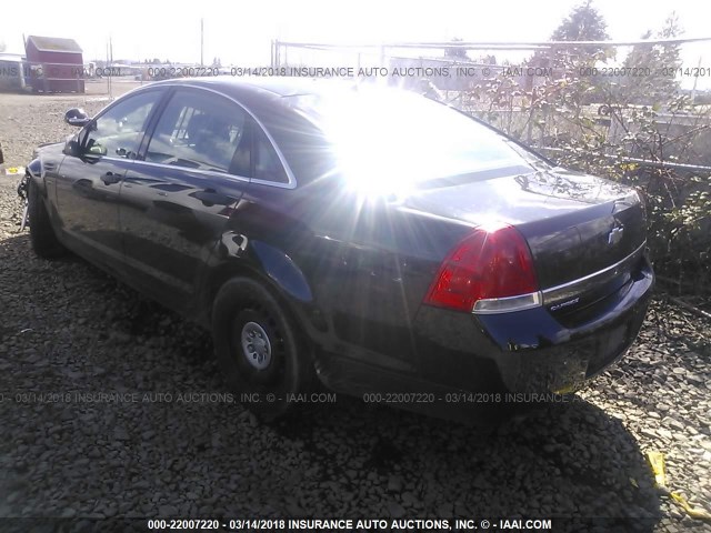 6G1MK5T20BL561267 - 2011 CHEVROLET CAPRICE POLICE BLACK photo 3