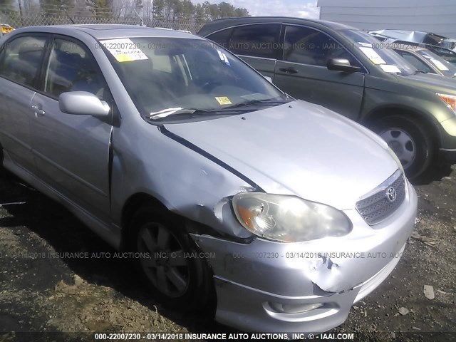 1NXBR32E56Z574633 - 2006 TOYOTA COROLLA CE/LE/S SILVER photo 6