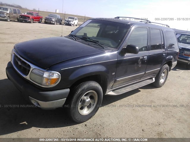 1FMZU63P11ZA76763 - 2001 FORD EXPLORER XLT BLUE photo 2