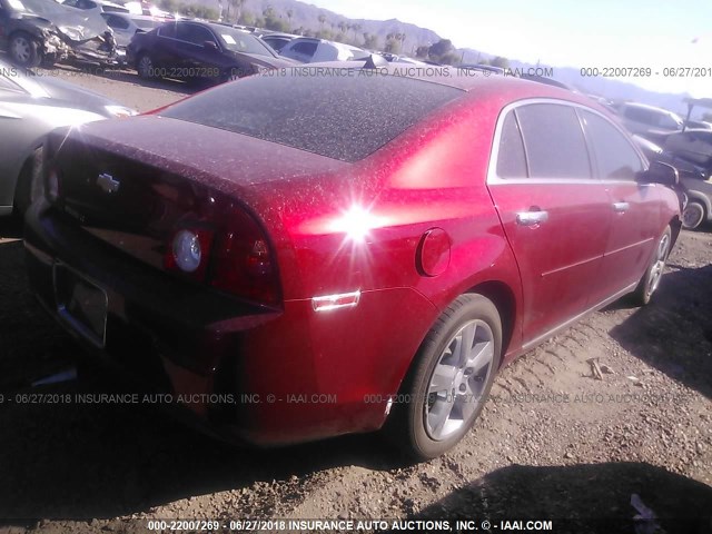 1G1ZD5E06CF238821 - 2012 CHEVROLET MALIBU 2LT RED photo 4