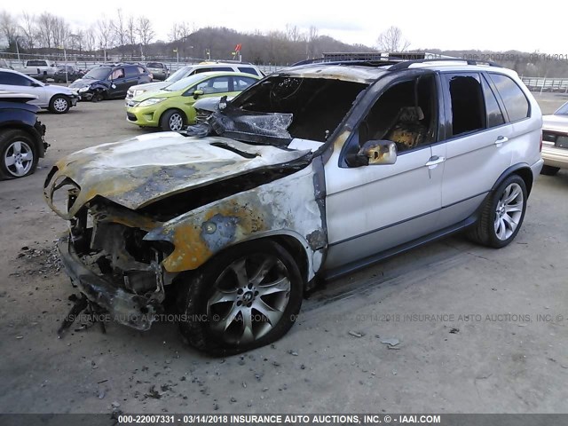 5UXFA93536LE84967 - 2006 BMW X5 4.8IS SILVER photo 2