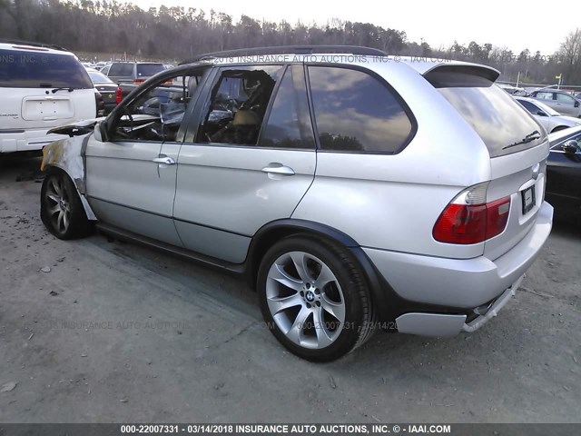 5UXFA93536LE84967 - 2006 BMW X5 4.8IS SILVER photo 3