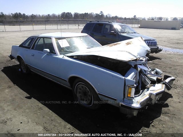 9H93F719022 - 1979 MERCURY COUGAR Light Blue photo 1