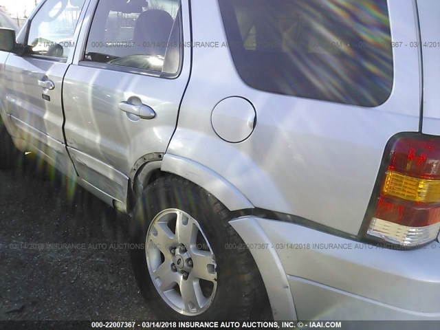 1FMCU04187KB08672 - 2007 FORD ESCAPE LIMITED SILVER photo 6