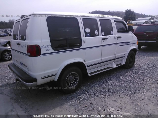 2B6HB11X3WK133376 - 1998 DODGE RAM VAN B1500 WHITE photo 4