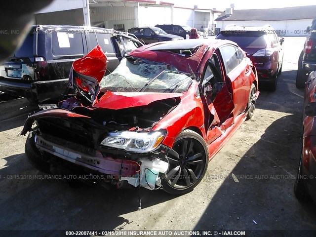 JF1VA1E67H9835144 - 2017 SUBARU WRX PREMIUM RED photo 2