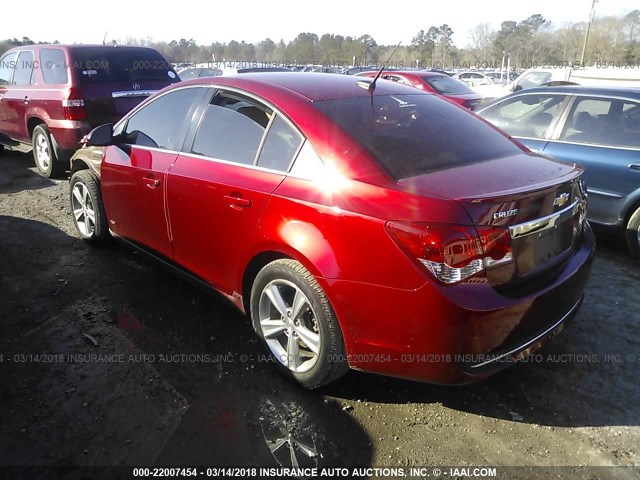 1G1PE5SB5E7398549 - 2014 CHEVROLET CRUZE LT RED photo 3