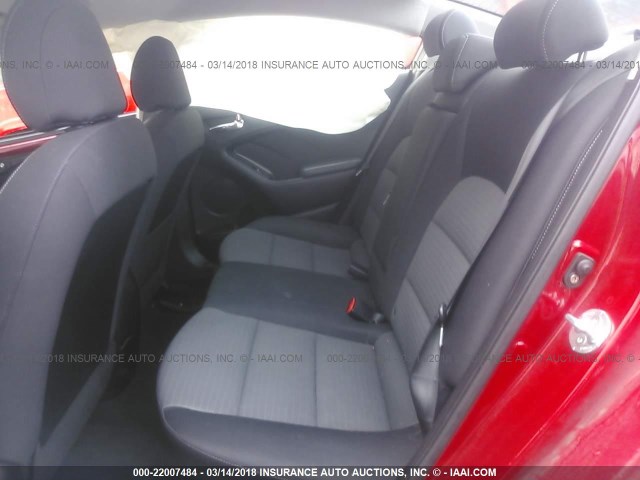 KNAFX4A68E5094667 - 2014 KIA FORTE LX RED photo 8