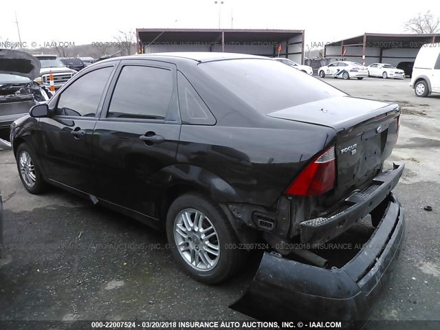 1FAHP34N07W204946 - 2007 FORD FOCUS ZX4/S/SE/SES 黑色 照片 3