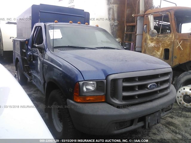 1FDSF34S1XEA69079 - 1999 FORD F350 SRW SUPER DUTY BLUE photo 1