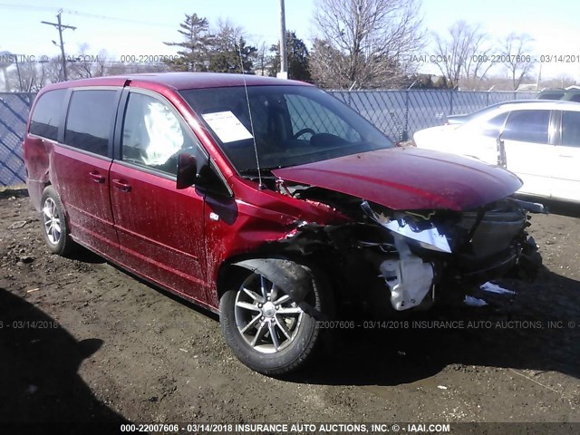 2C4RDGBG5ER406920 - 2014 DODGE GRAND CARAVAN SE RED photo 6