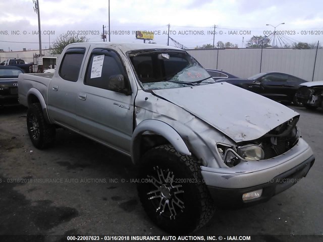 5TEGN92N04Z390343 - 2004 TOYOTA TACOMA DOUBLE CAB PRERUNNER GRAY photo 1