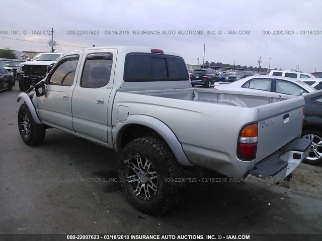 5TEGN92N04Z390343 - 2004 TOYOTA TACOMA DOUBLE CAB PRERUNNER GRAY photo 3