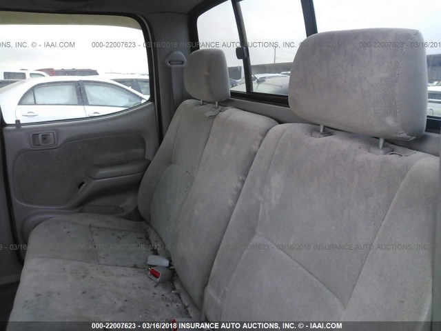 5TEGN92N04Z390343 - 2004 TOYOTA TACOMA DOUBLE CAB PRERUNNER GRAY photo 8