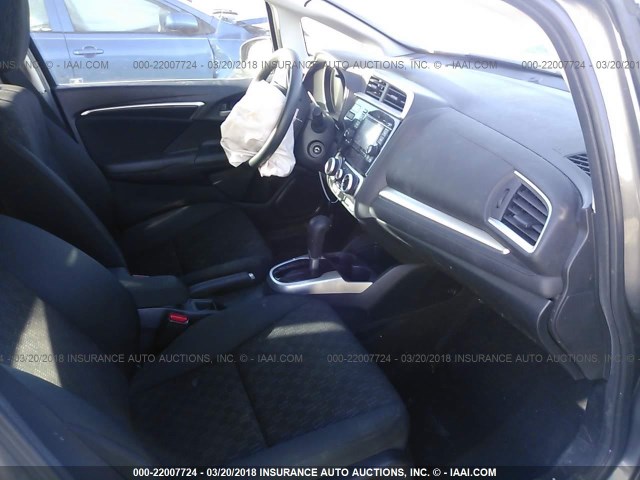 3HGGK5H59FM763728 - 2015 HONDA FIT LX Gris photo 5