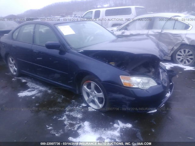 4S3BL616877211261 - 2007 SUBARU LEGACY 2.5I BLUE photo 1