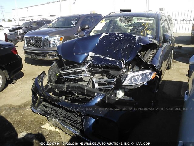 4JGDA5JB3GA758538 - 2016 MERCEDES-BENZ GLE 350 BLUE photo 2