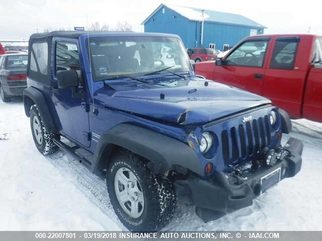 1J4AA2D14AL124136 - 2010 JEEP WRANGLER SPORT ლურჯი ფოტო 1