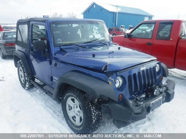 1J4AA2D14AL124136 - 2010 JEEP WRANGLER SPORT BLUE photo 1