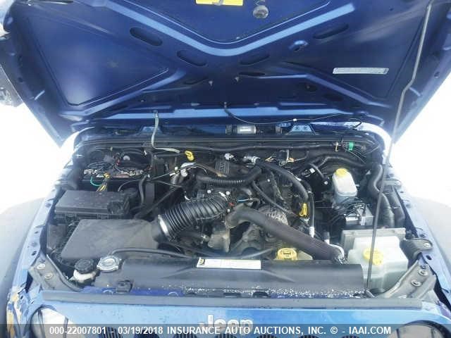 1J4AA2D14AL124136 - 2010 JEEP WRANGLER SPORT ლურჯი ფოტო 10