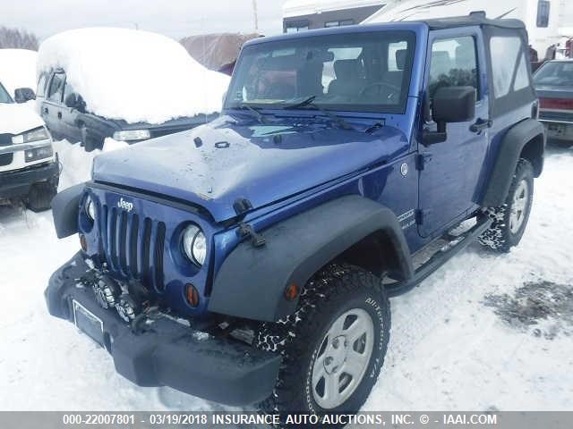 1J4AA2D14AL124136 - 2010 JEEP WRANGLER SPORT ლურჯი ფოტო 2