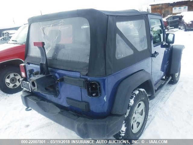 1J4AA2D14AL124136 - 2010 JEEP WRANGLER SPORT ლურჯი ფოტო 4