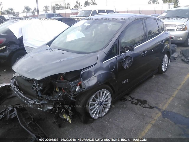 1FADP5CU6EL521194 - 2014 FORD C-MAX PREMIUM WHITE photo 2