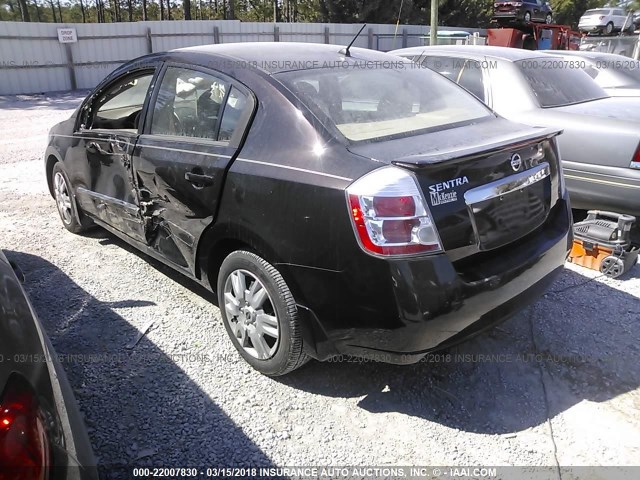 3N1AB6AP3BL689618 - 2011 NISSAN SENTRA 2.0/2.0S/SR/2.0SL BLACK photo 3