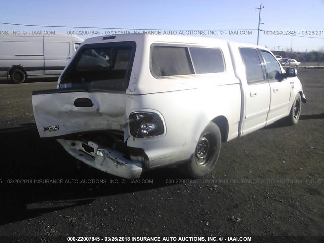 1FTRW07L41KD76776 - 2001 FORD F150 SUPERCREW WHITE photo 4